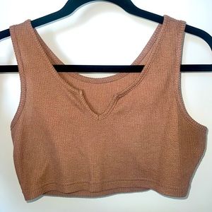 Small Brown Cropped Tank